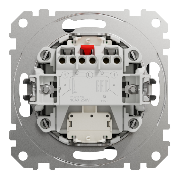 Выключатель одноклавишный Schneider Electric Sedna Design 10 А Чёрный (SDD114105L)
