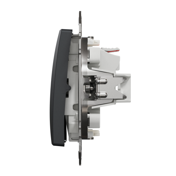 Выключатель одноклавишный Schneider Electric Sedna Design 10 А Чёрный (SDD114105L)