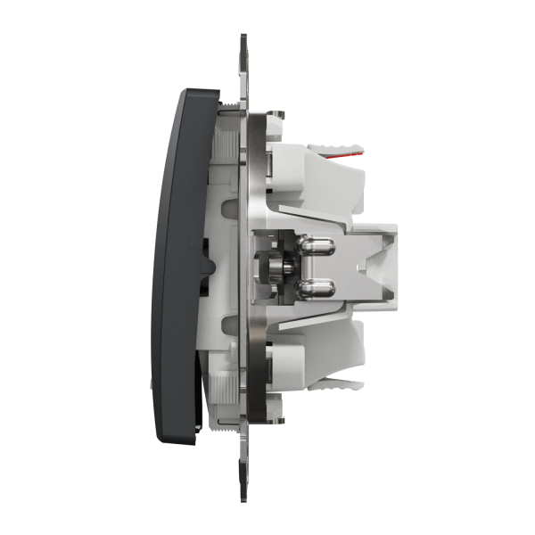 Выключатель одноклавишный проходной Schneider Electric Sedna Design 10 А Чёрный (SDD114106L)