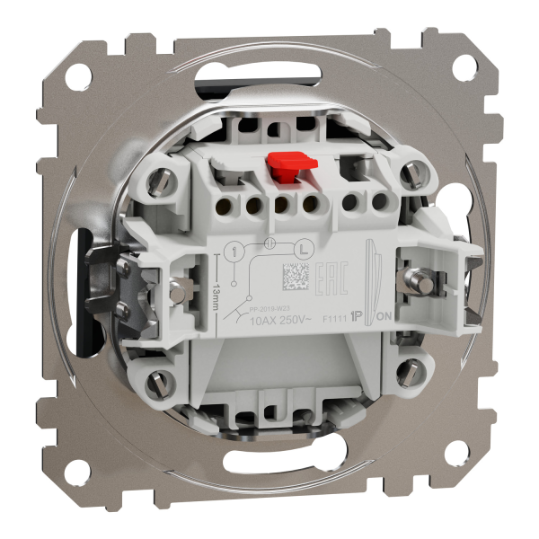 Кнопочный выключатель Schneider Electric Sedna Design Чёрный (SDD114111)