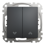 Кнопка для жалюзі Schneider Electric Sedna Design 10 А Чорний (SDD114114)