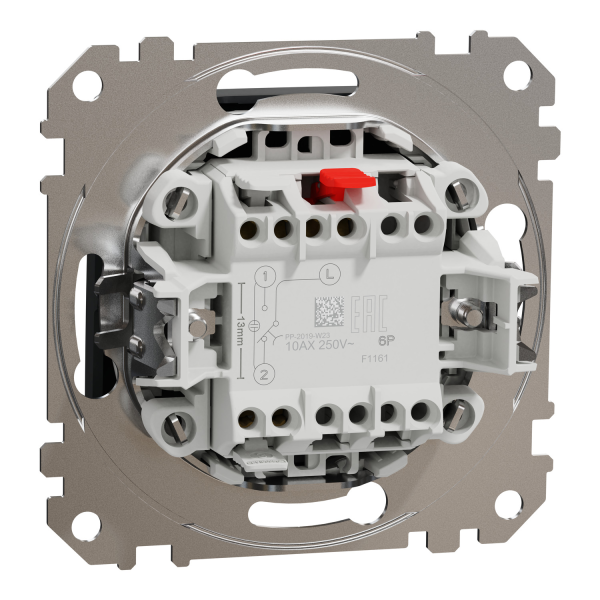 Кнопковий перемикач Schneider Electric Sedna Design 10 А Чорний (SDD114116)