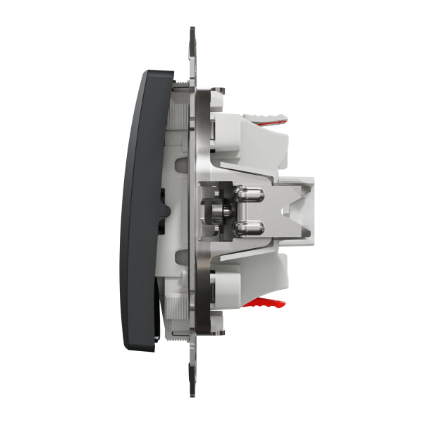 Кнопковий вимикач двоклавішний Schneider Electric Sedna Design 10 А Чорний (SDD114118)
