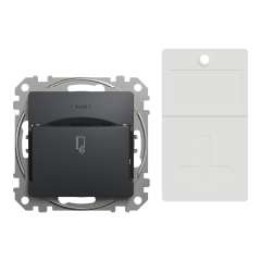 Картковий вимикач Schneider Electric Sedna Design 10 А Чорний (SDD114121)