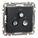TV/SAT/R розетка Schneider Electric Sedna Design кінцева Чорний (SDD114481)