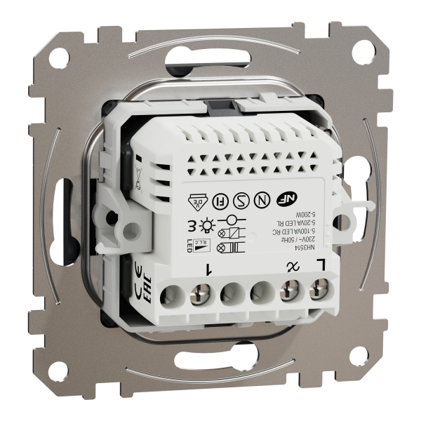 Диммер поворотный Schneider Electric Sedna Design LED Чёрный (SDD114502)