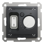Термостат для теплої підлоги Schneider Electric Sedna Design 16 А Чорний (SDD114507)