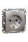 Розетка Schneider Electric Sedna Design 16 А Матовый алюминий (SDD170022U)