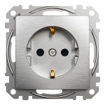 Розетка Schneider Electric Sedna Design 16 А Матовый алюминий (SDD170022U)