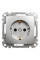 Розетка Schneider Electric Sedna Design 16 А Матовый алюминий (SDD170022U)