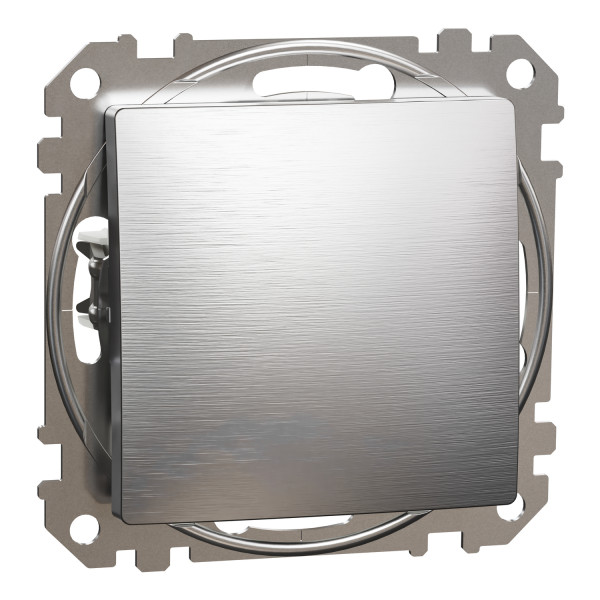 Выключатель одноклавишный Schneider Electric Sedna Elements 10 А Матовый алюминий (SDD170101U)