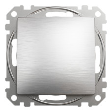 Выключатель одноклавишный Schneider Electric Sedna Design 10 А Алюминий (SDD170101U)