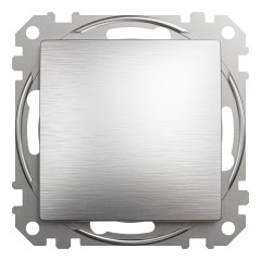 Вимикач одноклавішний Schneider Electric Sedna Elements 10 А Матовий алюміній (SDD170101U)