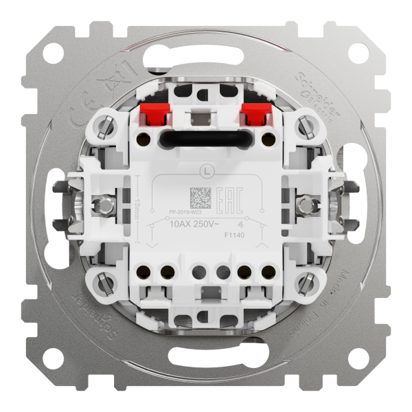 Выключатель для жалюзи Schneider Electric Sedna Design 10 А Алюминий (SDD170104)