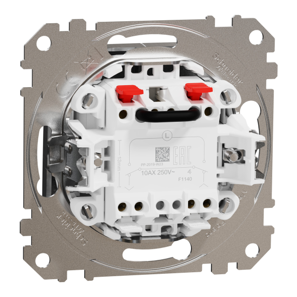 Выключатель для жалюзи Schneider Electric Sedna Design 10 А Алюминий (SDD170104)