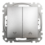 Выключатель для жалюзи Schneider Electric Sedna Design 10 А Алюминий (SDD170104)