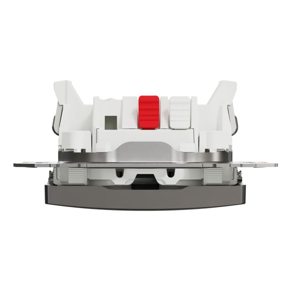 Вимикач одноклавішний прохідний Schneider Electric Sedna Elements 10 А Матовий алюміній (SDD170106U)
