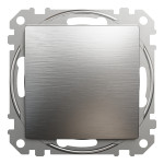 Выключатель одноклавишный перекрёстный Schneider Electric Sedna Design 10 А Матовый алюминий (SDD170107U)