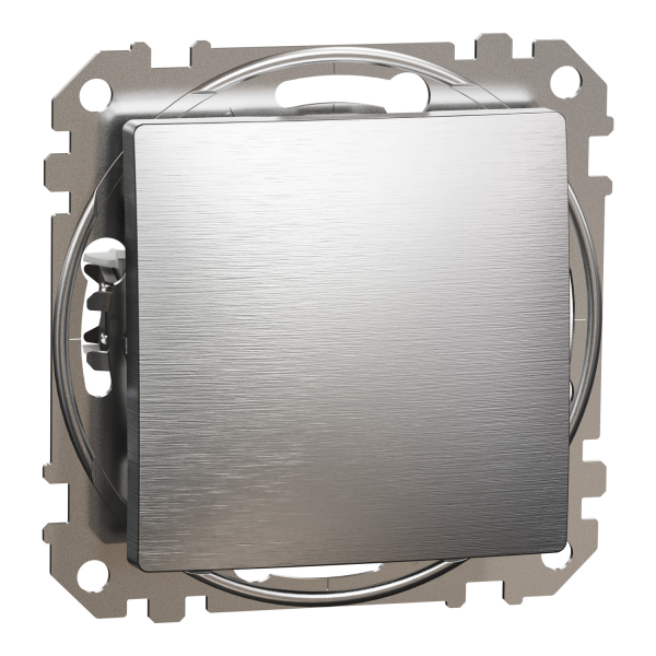 Кнопковий вимикач Schneider Electric Sedna Elements 10 А Матовий алюміній (SDD170111)