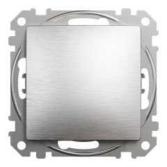 Кнопковий вимикач Schneider Electric Sedna Elements 10 А Матовий алюміній (SDD170111)