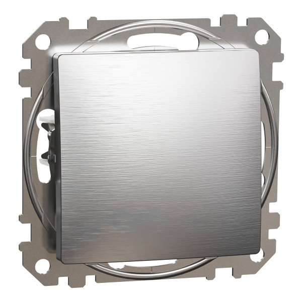 Кнопочный выключатель Schneider Electric Sedna Elements 10 А PRO Матовый алюминий (SDD170111U)