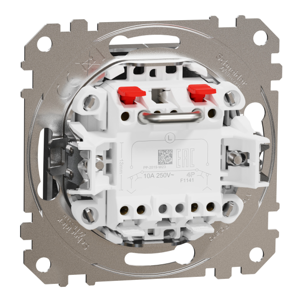 Кнопка для жалюзі Schneider Electric Sedna Elements Матовий алюміній (SDD170114)
