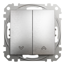 Кнопка для жалюзи Schneider Electric Sedna Design 10 А Алюминий (SDD170114)