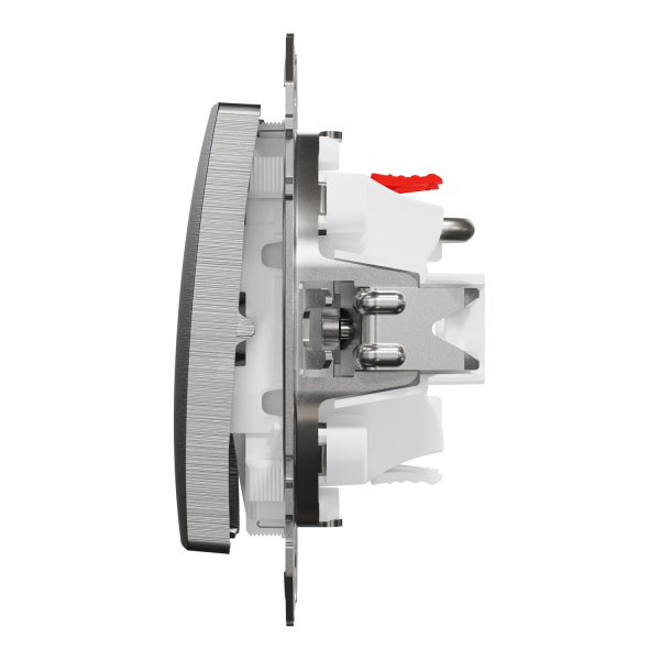 Кнопка для жалюзі Schneider Electric Sedna Elements Матовий алюміній (SDD170114)