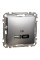 USB-розетка A+C Schneider Electric Sedna Elements 3A, 21Вт, PD PPS, PRO, Матовый алюминий (SDD170405U)