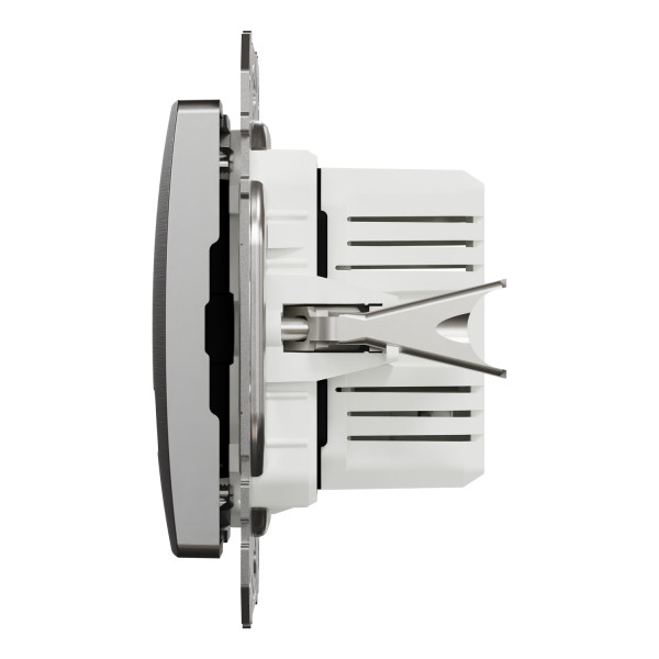 USB-розетка A+C Schneider Electric Sedna Elements 3A, 21Вт, PD PPS, PRO, Матовый алюминий (SDD170405U)