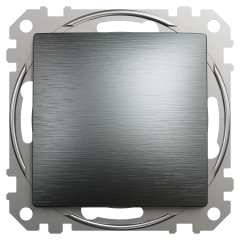 Вимикач одноклавішний Schneider Electric Sedna Elements 10 А Матовий титан (SDD172101U)