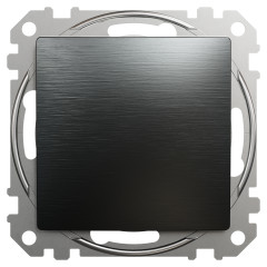Вимикач одноклавішний перехресний Schneider Electric Sedna Elements 10 А Матовий титан (SDD172107U)