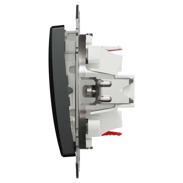 Выключатель одноклавишный перекрёстный Schneider Electric Sedna Elements 10 А Матовый титан (SDD172107U)
