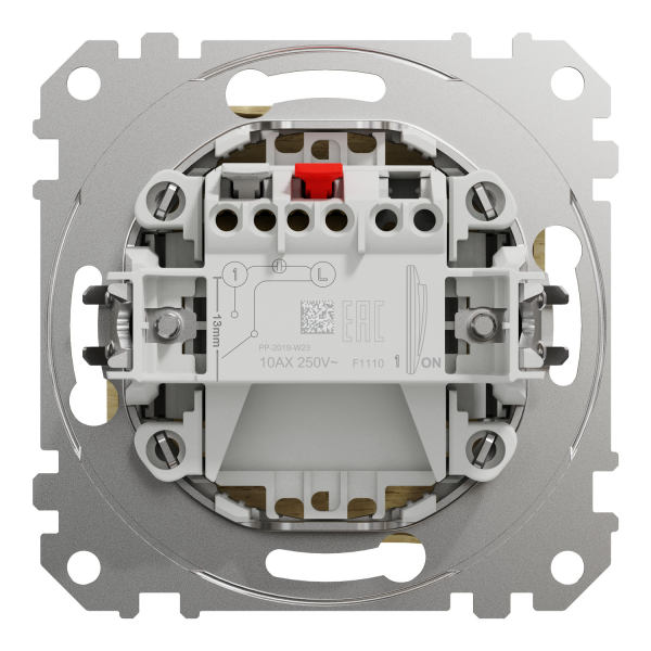 Выключатель одноклавишный Schneider Electric Sedna Elements 10 А колір березового дерева (SDD180101)