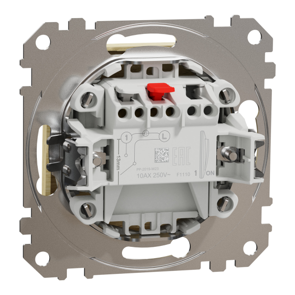 Выключатель одноклавишный Schneider Electric Sedna Elements 10 А колір березового дерева (SDD180101)