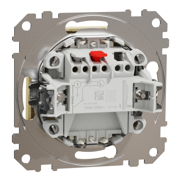 Выключатель одноклавишный Schneider Electric Sedna Elements 10 А колір березового дерева (SDD180101L)