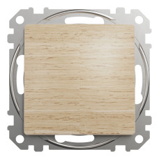 Выключатель одноклавишный Schneider Electric Sedna Elements 10 А колір березового дерева (Pantone 4685C) (SDD180101U)