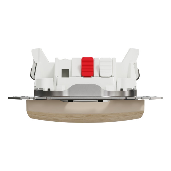 Выключатель одноклавишный Schneider Electric Sedna Elements 10 А колір березового дерева (Pantone 4685C) (SDD180101U)