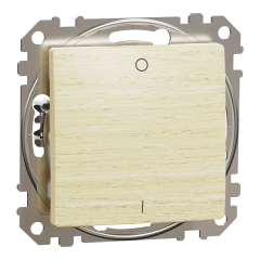 Выключатель двухполюсный Schneider Electric Sedna Elements 10 А цвет березового дерева (SDD180102)