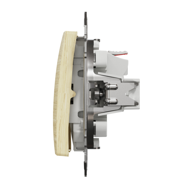 Кнопка звонка Schneider Electric Sedna Elements 10 А колір березового дерева (SDD180111)