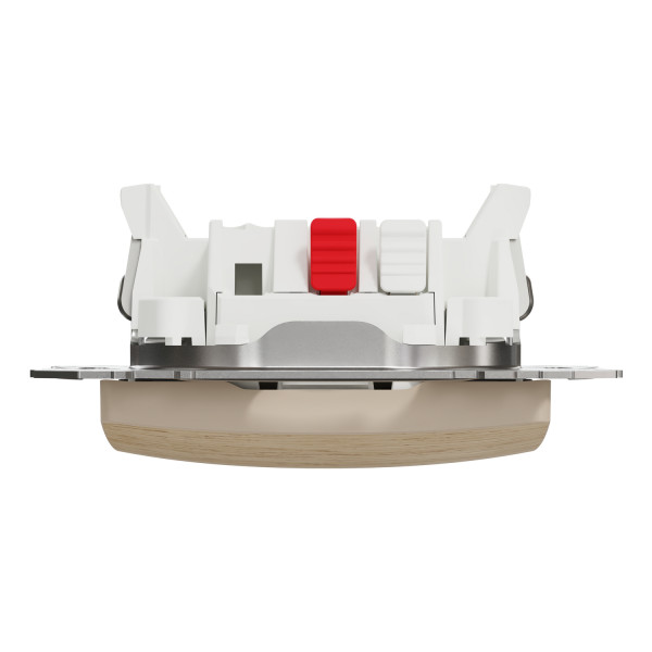 Кнопочный выключатель Schneider Electric Sedna Elements 10 А колір березового дерева (Pantone 4685C) (SDD180111U)