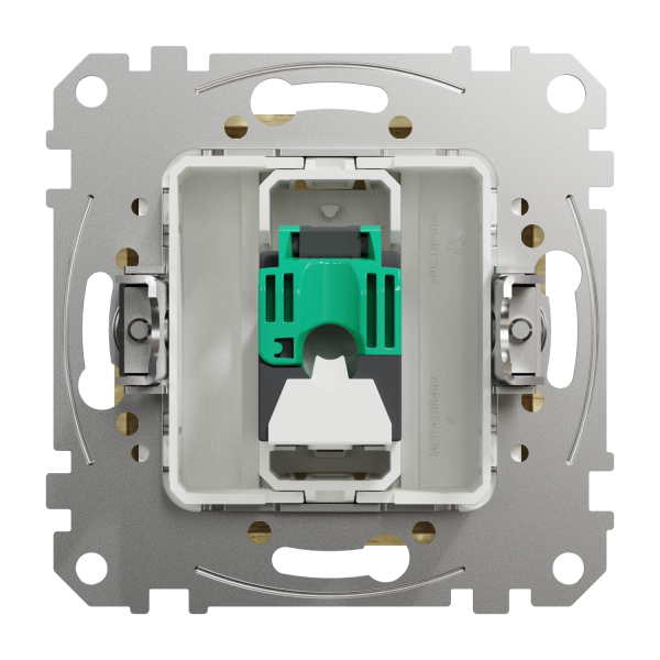 Компьютерная розетка RJ45 Cat5 UTP Schneider Electric Sedna Design колір березового дерева (SDD180451)