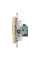 Компьютерная розетка RJ45 Cat5 UTP Schneider Electric Sedna Design колір березового дерева (SDD180451)
