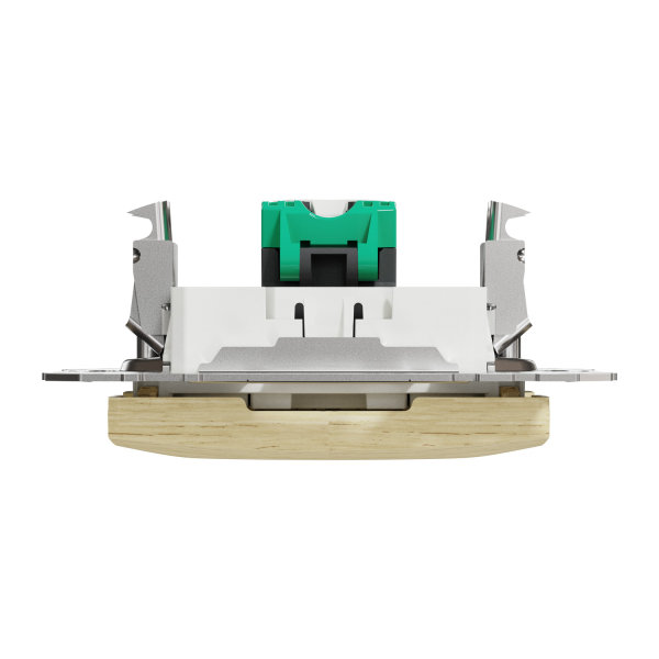 Компьютерная розетка RJ45 Cat5 UTP Schneider Electric Sedna Design колір березового дерева (SDD180451)