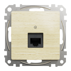 Компьютерная розетка RJ45 Cat6 UTP Schneider Electric Sedna Elements цвет березового дерева (SDD180461)