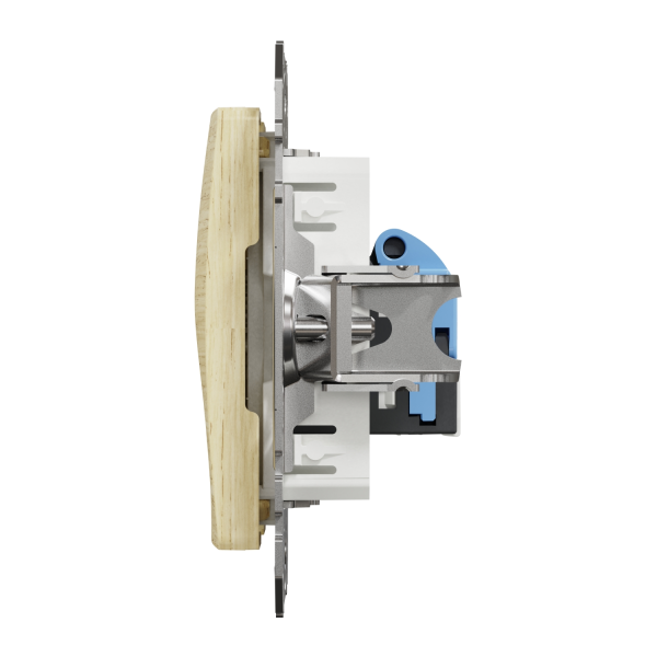 Компьютерная розетка RJ45 Cat6 UTP Schneider Electric Sedna Design колір березового дерева (SDD180461)
