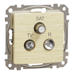 TV/SAT/R розетка Schneider Electric Sedna Design кінцева колір березового дерева (SDD180481)