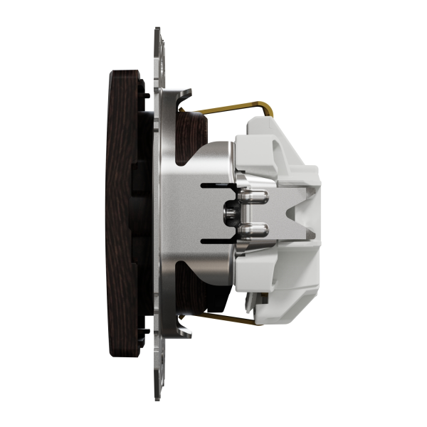 Розетка із заземленням Schneider Electric Sedna Elements 16 А зі шторками Венге (SDD181022)