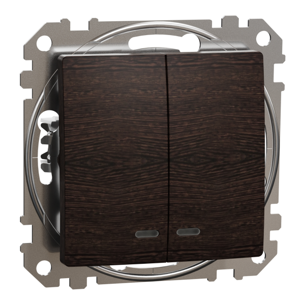 Выключатель одноклавишный Schneider Electric Sedna Elements 10 А Венге (SDD181105L)