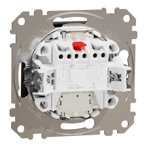 Выключатель одноклавишный Schneider Electric Sedna Elements 10 А Венге (SDD181105L)